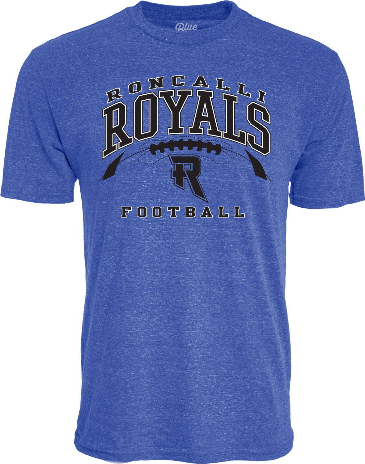 Unisex tri-blend football short sleeve t-shirt