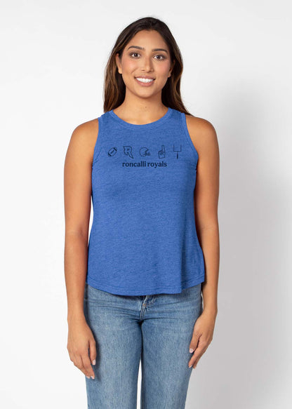 Chicka-D ladies football tanktop