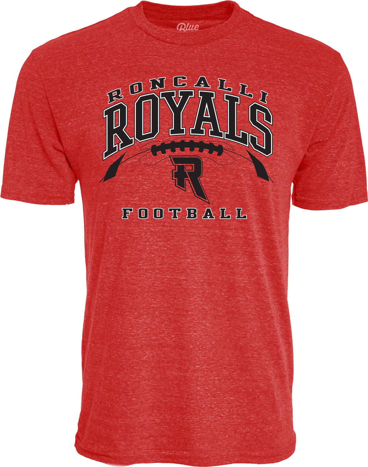 Unisex tri-blend football short sleeve t-shirt