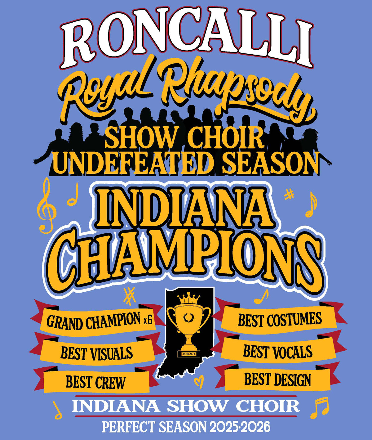 Royal Rhapsody Show Choir Celebration shirt
