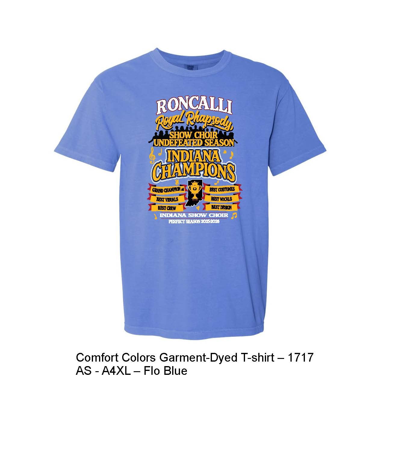 Royal Rhapsody Show Choir Celebration shirt