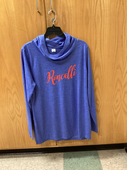 Roncalli Script Long Sleeve - Blue with Red