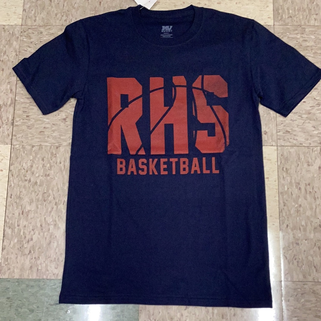 Navy RHS Basketball Tee