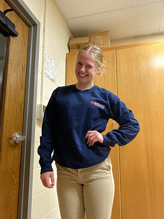 Uniform Crew Neck Sweatshirt- Navy