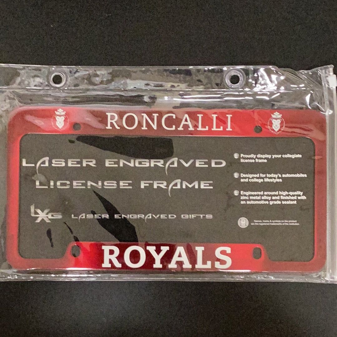 License Plate Surround - Roncalli Royals