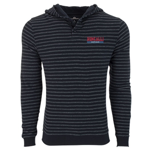 Men's Baja Hoodie - Navy & White Stripe