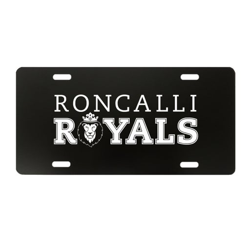 License Plate - Black with silver etching